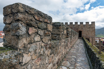 Fototapeta na wymiar Wall of the city of Caceres in Extremadura, Spain.