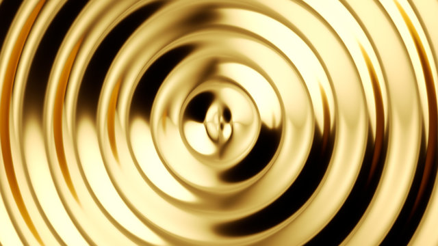 Liquid Gold Ripple Background. Abstract Background. 3d Illustration.