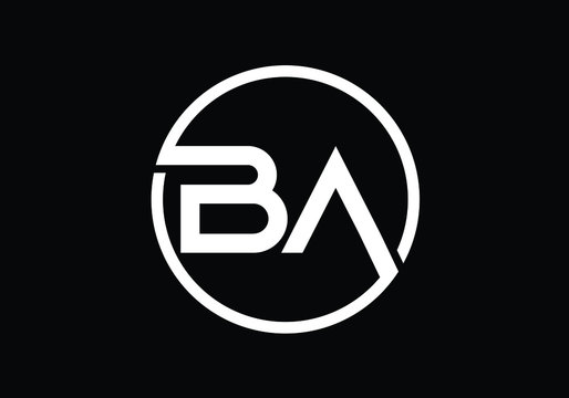 B A Initial Letter Logo design vector template, Graphic Alphabet Symbol for Corporate Business Identity