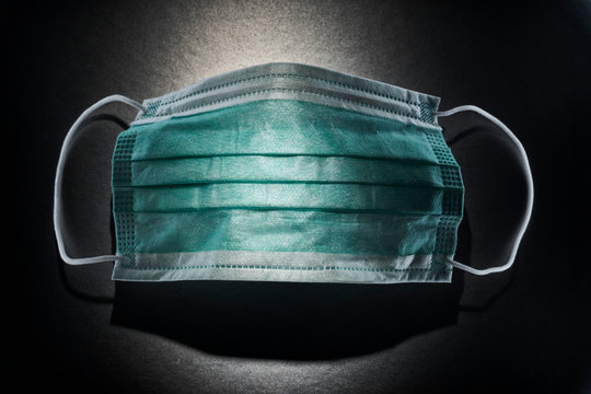 Close-up of surgical mask