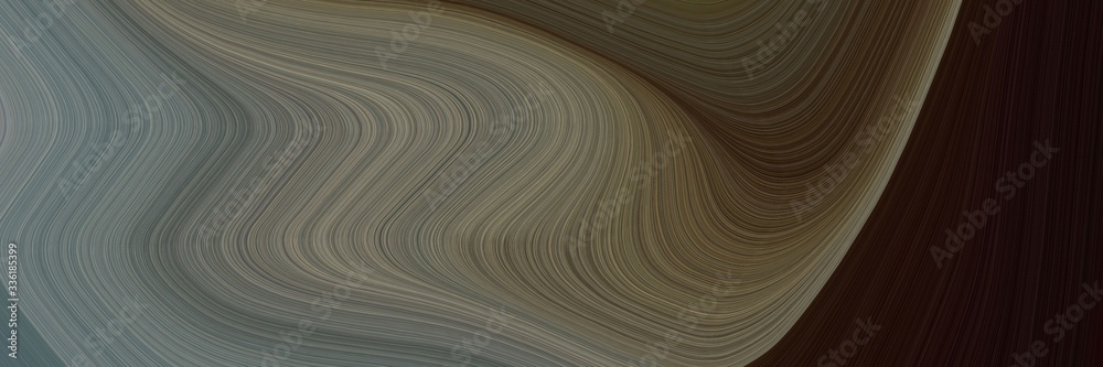 Poster elegant decorative header design with dark olive green, dim gray and very dark red colors. fluid cur