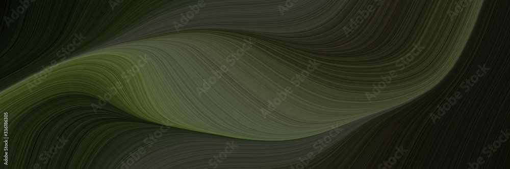 Aufkleber elegant colorful banner design with very dark green, dark olive green and dark slate gray colors. fl