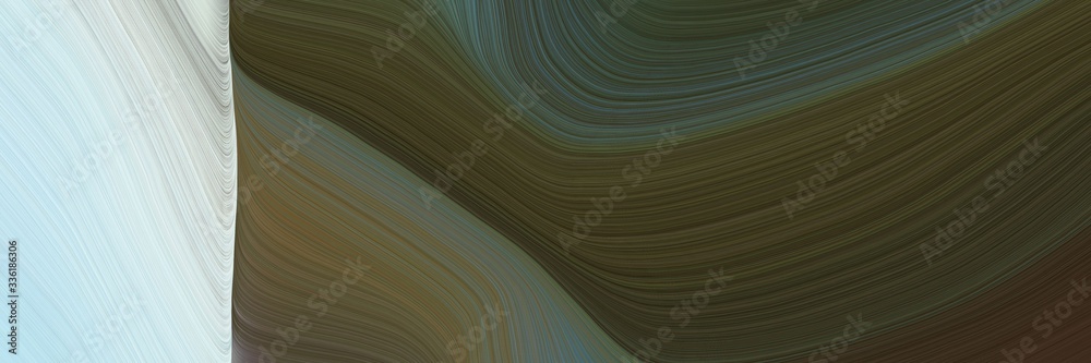Poster elegant modern banner with dark slate gray, light gray and pastel brown colors. fluid curved lines w