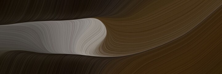 elegant artistic designed horizontal banner with very dark green, gray gray and old lavender colors. fluid curved flowing waves and curves