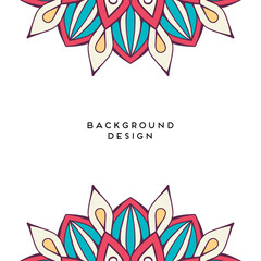 card design. Vintage floral invitation card template