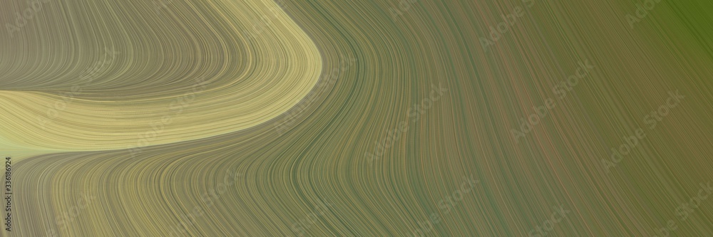 Aufkleber elegant colorful header design with pastel brown, dark khaki and rosy brown colors. fluid curved lines with dynamic flowing waves and curves