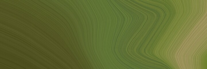 elegant modern header with dark olive green, dark khaki and pastel brown colors. fluid curved flowing waves and curves