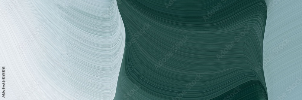 Poster elegant colorful banner design with dark slate gray, ash gray and lavender colors. fluid curved lines with dynamic flowing waves and curves