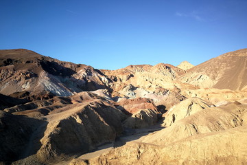 Beautiful desert panorama of death valley