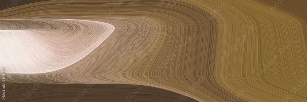 Poster elegant artistic header design with pastel brown, baby pink and rosy brown colors. fluid curved line