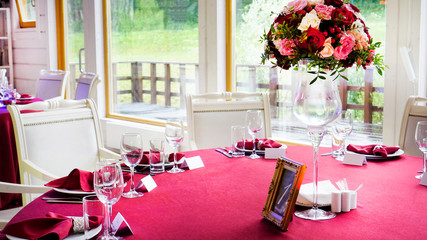 wedding reception table