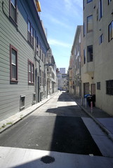 Empty alley in San Francisco
