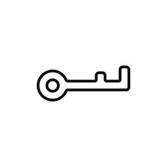 vector illustration of a key security