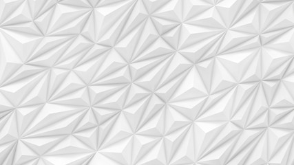 white low poly background abstract with copy space 3d render illustration