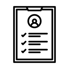 Check list or clipboard icon. Employee performance report. Task list progress symbol.