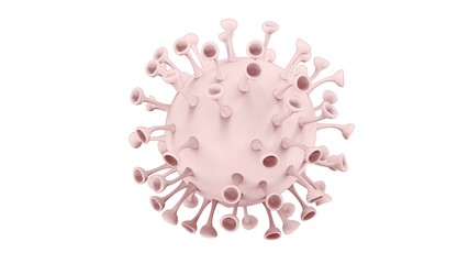 3d illustration of the corona virus cell