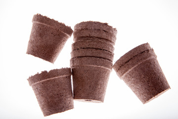peat, pots, nine, biodegradeable, seed, starter, gardening, new,