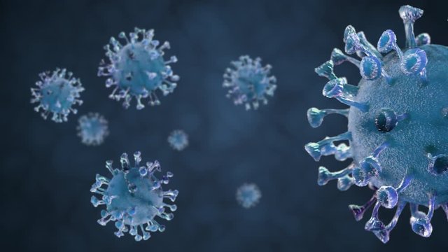 Covid-19 Illustration - 3D Render of Realistic Virus