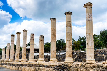 Ruins of Columns, Romans, Greek Row 