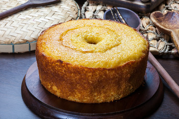 delicious fresh corn cake