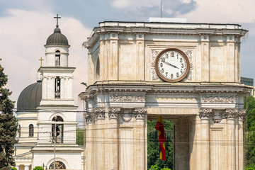 The Triumphal Arch in Chisinau, Moldova