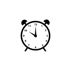 alarm icon vector in white background