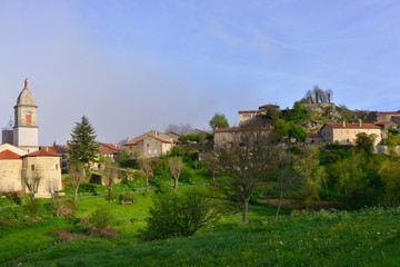 Paysage de Pradelles (43420), département de la Haute-Loire en région Auvergne-Rhône-Alpes,...