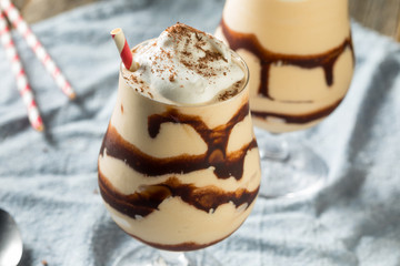 Homemade Boozy Frozen Mudslide Cocktail
