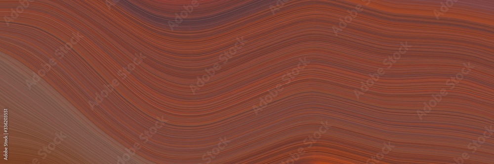 Poster elegant surreal header with brown, old mauve and pastel brown colors. fluid curved lines with dynamic flowing waves and curves
