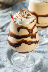 Homemade Boozy Frozen Mudslide Cocktail