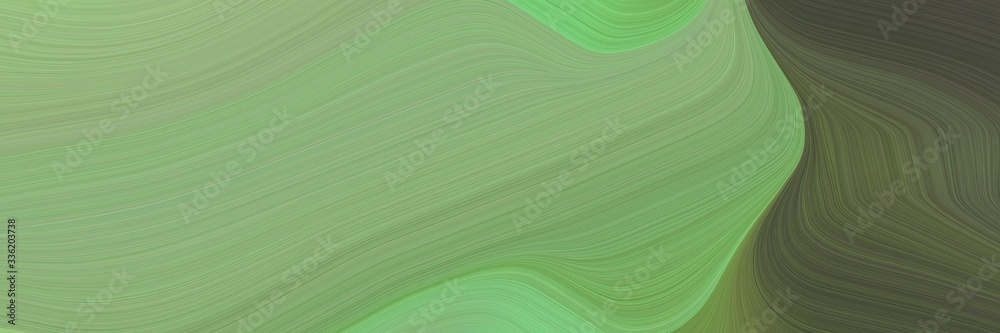 Aufkleber elegant colorful designed horizontal header with dark sea green, dark olive green and pastel green c