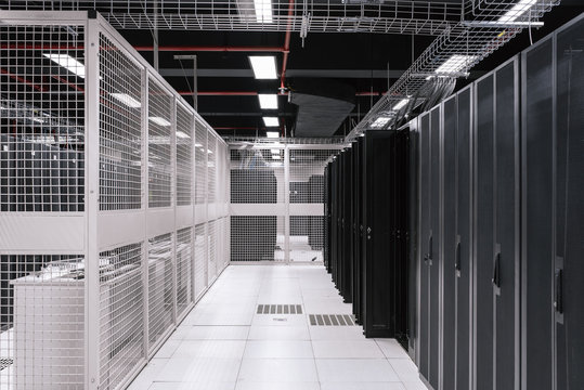Empty server room