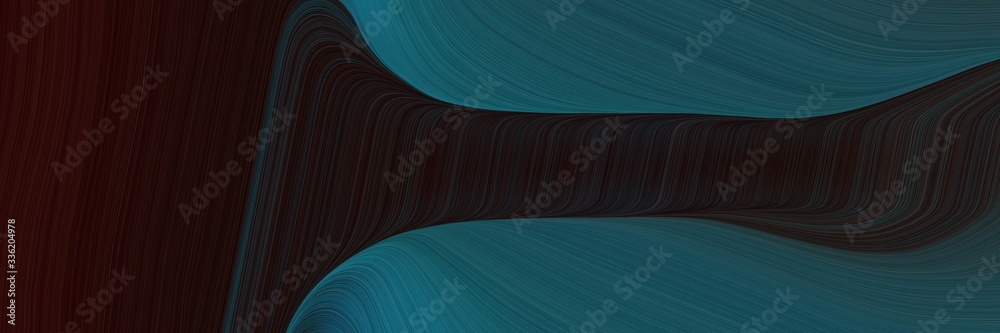 Poster elegant colorful header design with very dark pink, teal green and dark slate gray colors. fluid curved lines with dynamic flowing waves and curves