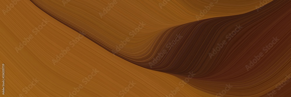 Poster elegant flowing banner design with brown, very dark red and dark red colors. fluid curved flowing wa
