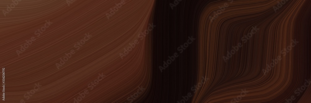 Poster elegant moving header design with very dark pink, very dark red and old mauve colors. fluid curved f