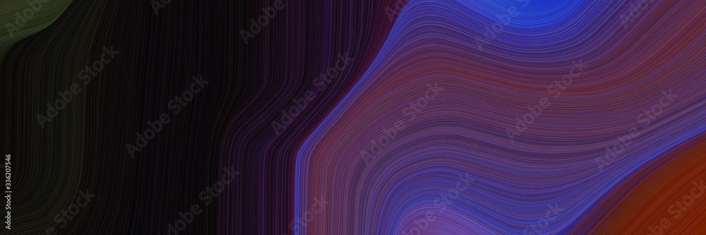 Poster elegant decorative horizontal header with very dark pink, dark slate blue and old mauve colors. flui