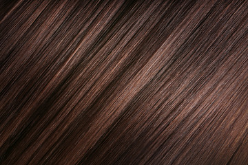 Healthy straight female hair, closeup