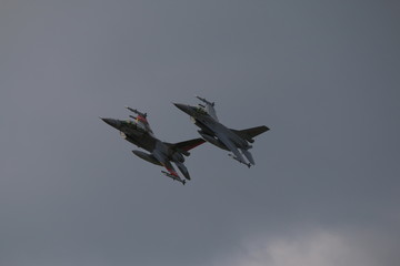 Fototapeta na wymiar F16 Norwegian fighterplane