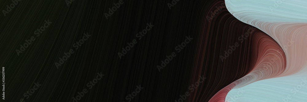 Poster elegant dynamic banner with dark gray, black and pastel brown colors. fluid curved lines with dynami