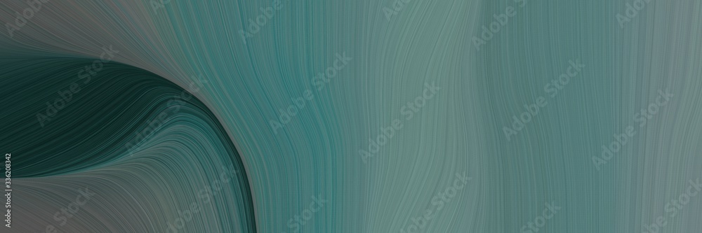 Poster elegant colorful banner design with dim gray, very dark blue and dark slate gray colors. fluid curve