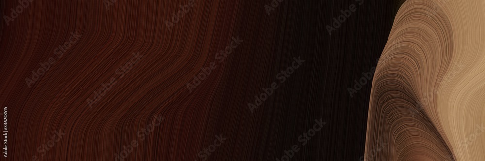 Aufkleber elegant moving banner design with very dark red, pastel brown and old mauve colors. fluid curved lines with dynamic flowing waves and curves