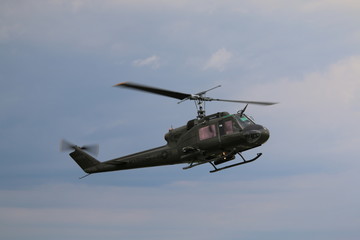 Fototapeta na wymiar Bell helicopter norwegian airshow