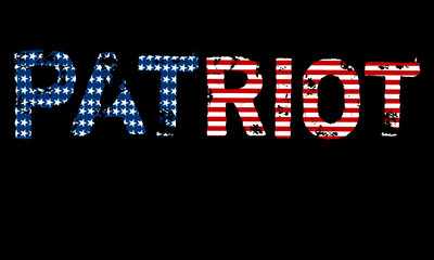 4th of July Vintage Usa American Flag Decorated Patriot Text Typography Print Independence Day Patriotic Flag Sign Symbol Icon Vector Illustration Isolated 