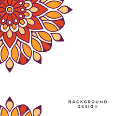 Vector background with ornaments. Vector mandala