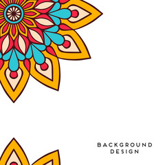 Vector background with ornaments. Vector mandala