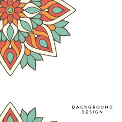 Vector background with ornaments. Vector mandala