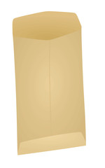 Brown paper bag. vector illustration