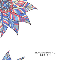 Vector background with ornaments. Vector mandala