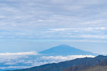 Beautiful landscape of Kilimanjaro volcano in Tanzania