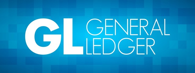 GL - General Ledger acronym, business concept background